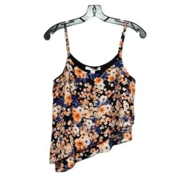 FOREVER 21 Floral Spaghetti Strap Tank Top Women's Small V-Neck Summer - Picture 2 of 4